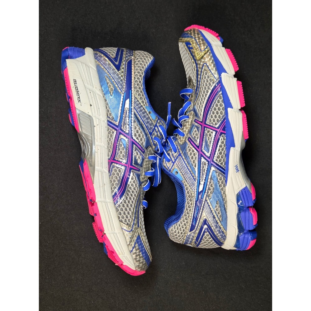 Asics GT-1000 2 Womens Running Shoes Silver Blue Pink T3R5N Size 6.5 New